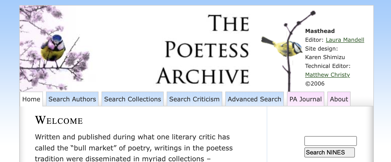 Poetess Archive